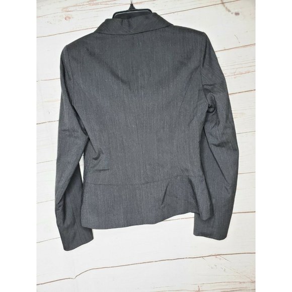 Doc & Amelia By Cintas Women Charcoal Gray 2 Regular Suit Blazer W/ Extra Button - Picture 7 of 12